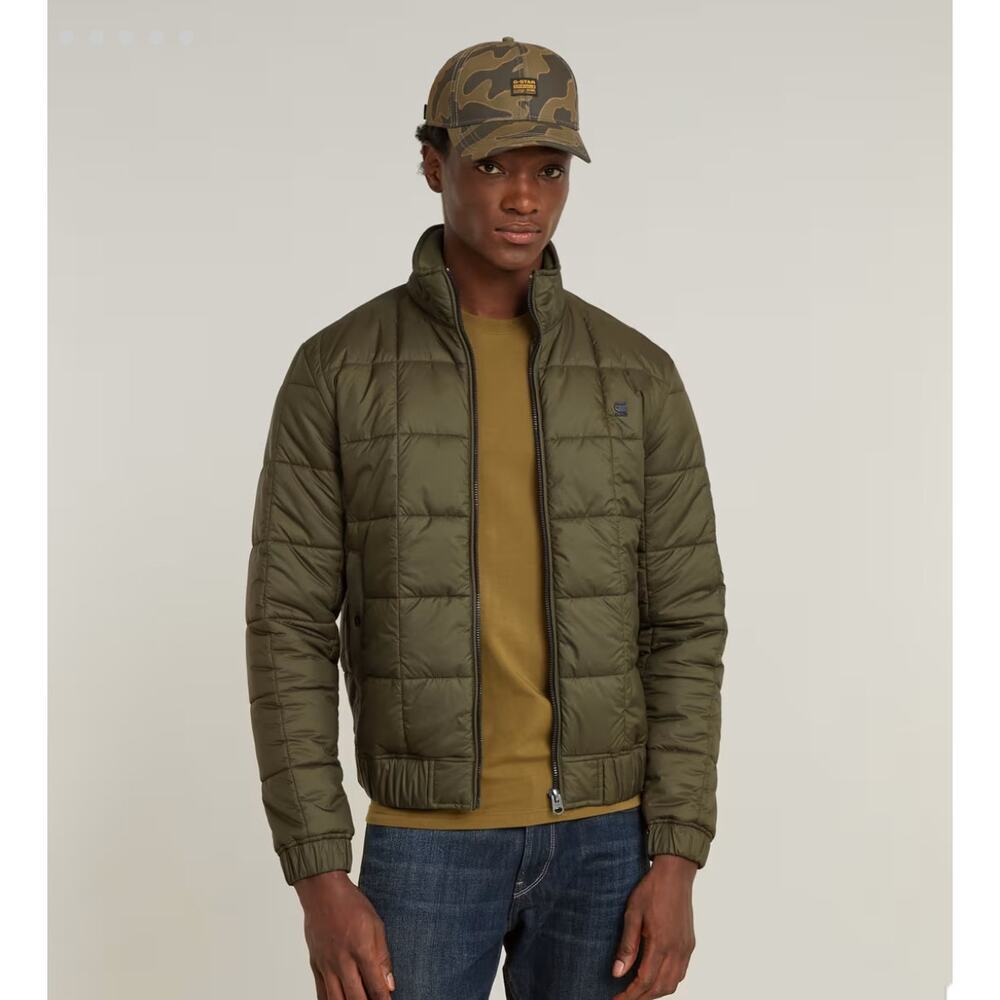 G-Star Raw Olive MEEFIC QUILTED JACKET Size XL
